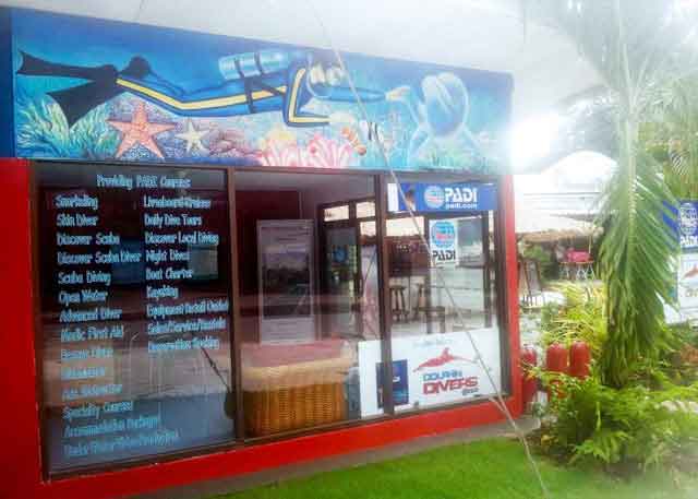 Dolphin Divers main office in Koh Chang, Thailand